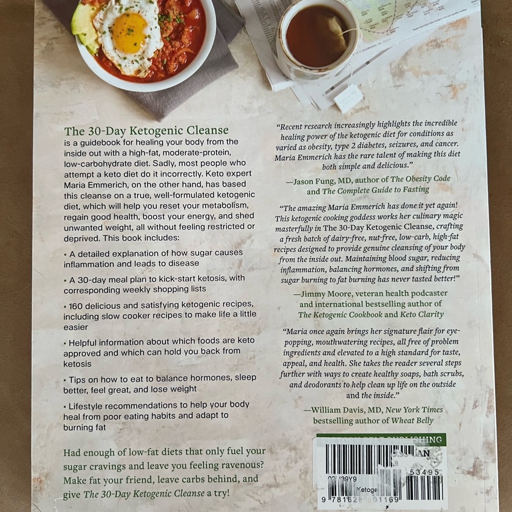 The 30 Day Ketogenic Cleanse Book by Maria Emmerich. - Picture 3 of 3